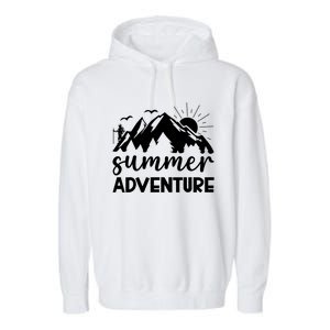 Summer Adventure Graphic Garment-Dyed Fleece Hoodie