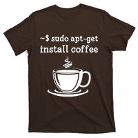 Sudo Apt Get Install Coffee T-Shirt