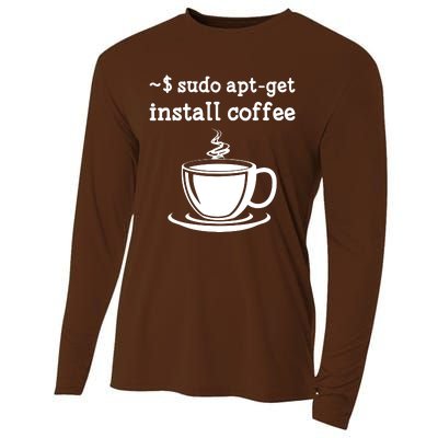 Sudo Apt Get Install Coffee Cooling Performance Long Sleeve Crew