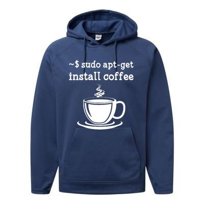 Sudo Apt Get Install Coffee Performance Fleece Hoodie