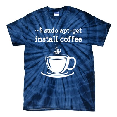 Sudo Apt Get Install Coffee Tie-Dye T-Shirt