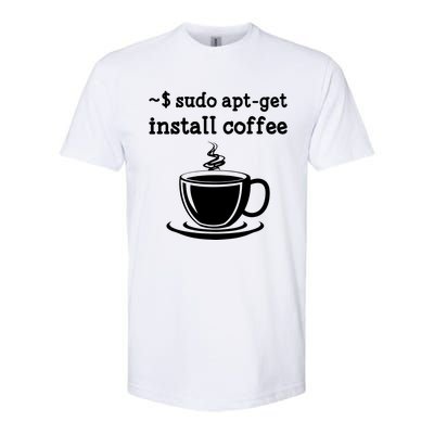 Sudo Apt Get Install Coffee Softstyle CVC T-Shirt