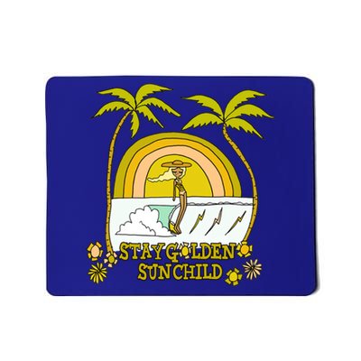 Stay A Golden Sun Summer Vibes Beach Vacay Summertime Gift Mousepad