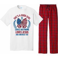 Shes A Good Girl Loves Her Mama Independence Day Pajama Set