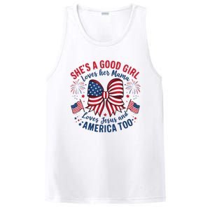 Shes A Good Girl Loves Her Mama 4th Of July PosiCharge Competitor Tank