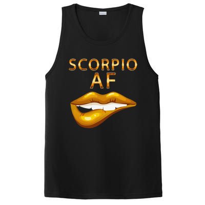 Scorpio Af Gold Sexy Lip Birthday Gift PosiCharge Competitor Tank