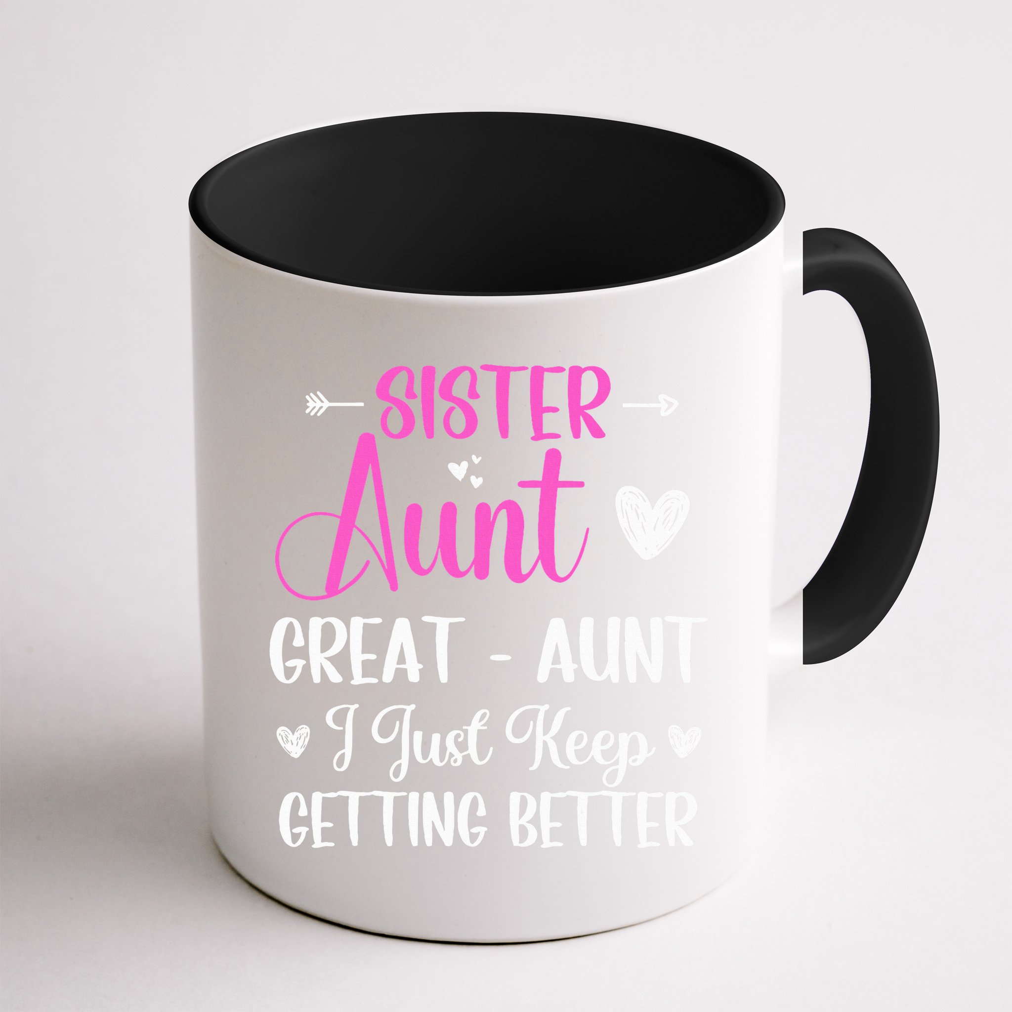 Sister aunt great aunt i just keep getting better new auntie Mug