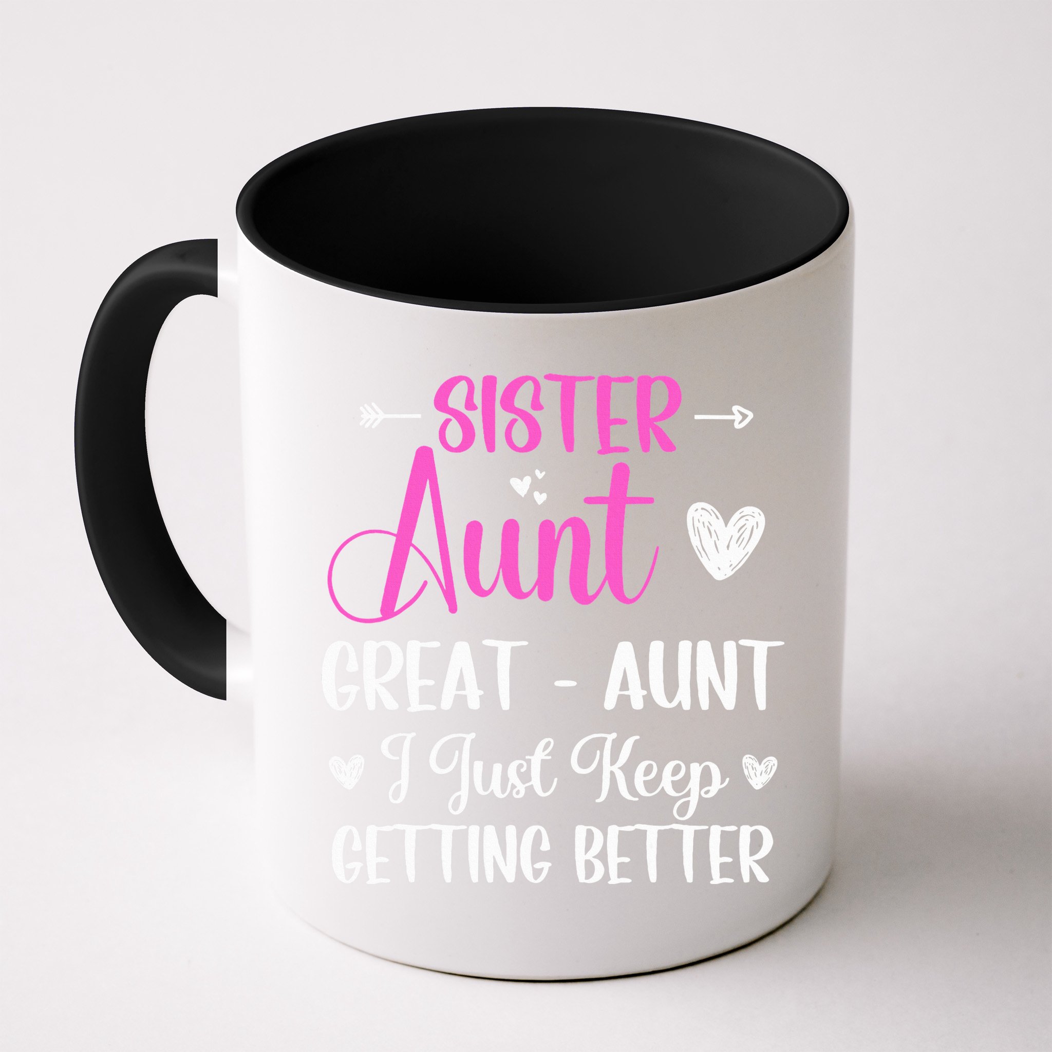 Sister aunt great aunt i just keep getting better new auntie Mug