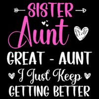 Sister aunt great aunt i just keep getting better new auntie Mug