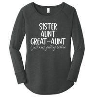 sister aunt greataunt i just keep getting better Women's Perfect Tri Tunic Long Sleeve Shirt