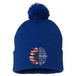 Shes A Good Girl Loves Her Mama Jesus America Too Pom Pom 12in Knit Beanie