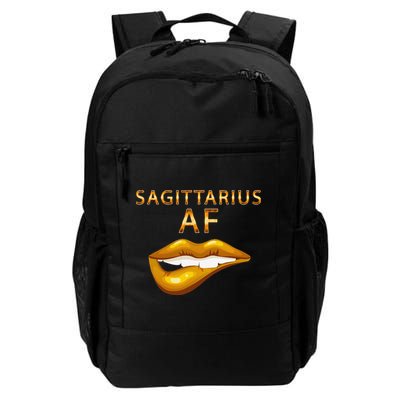 Sagittarius Af Gold Sexy Lip Birthday Backpack