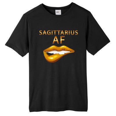 Sagittarius Af Gold Sexy Lip Birthday Tall Fusion ChromaSoft Performance T-Shirt