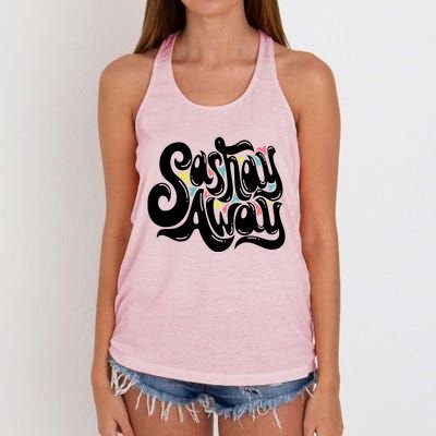 Sashay Away Gift Lgbt Drag Queen Cool Gift Women's Knotted Racerback Tank