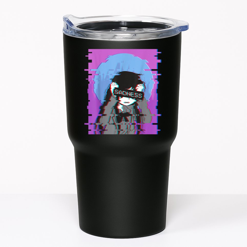 Sad Anime Girl Japanese Aesthetic Vaporwave Anime Otaku Tumbler