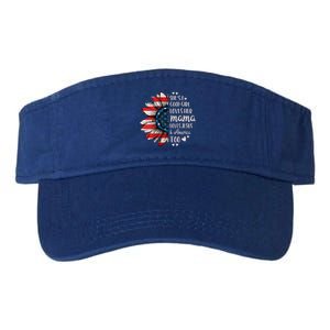 Shes A Good Loves Her Mama Jesus America Too Valucap Bio-Washed Visor