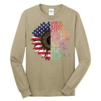 Shes A Good Loves Her Mama Jesus & America Too Hippie Tall Long Sleeve T-Shirt