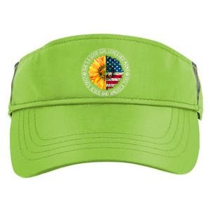 Shes A Good Loves Her Mama Jesus And America Sunflower Adult Drive Performance Visor