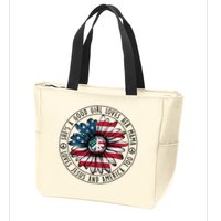 Shes A Good Girl Loves Her Mama Loves Jesus And America Zip Tote Bag