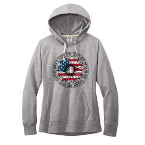 Shes A Good Girl Loves Her Mama Loves Jesus And America Women's Fleece Hoodie