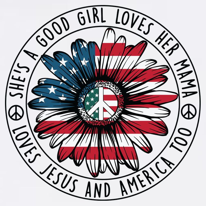 Shes A Good Girl Loves Her Mama Loves Jesus And America Sweatshirt
