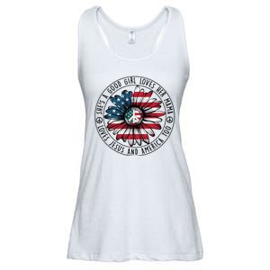 Shes A Good Girl Loves Her Mama Loves Jesus And America Ladies Essential Flowy Tank