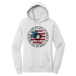 Shes A Good Girl Loves Her Mama Loves Jesus And America Women's Pullover Hoodie