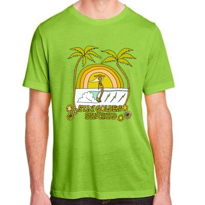 Stay A Golden Sun Summer Vibes Beach Vacay Summertime Great Gift Adult ChromaSoft Performance T-Shirt