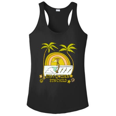 Stay A Golden Sun Summer Vibes Beach Vacay Summertime Great Gift Ladies PosiCharge Competitor Racerback Tank