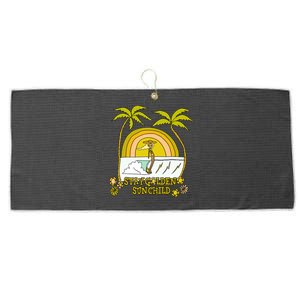 Stay A Golden Sun Summer Vibes Beach Vacay Summertime Great Gift Large Microfiber Waffle Golf Towel