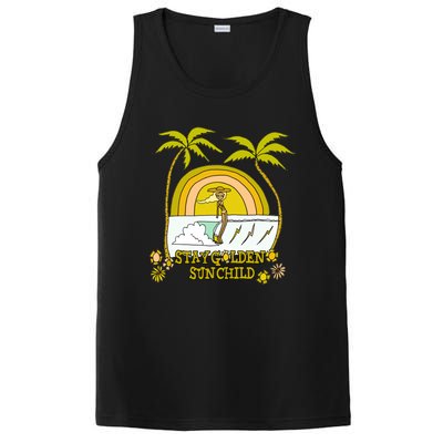 Stay A Golden Sun Summer Vibes Beach Vacay Summertime Great Gift PosiCharge Competitor Tank