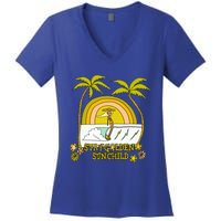 Stay A Golden Sun Summer Vibes Beach Vacay Summertime Great Gift Women's V-Neck T-Shirt