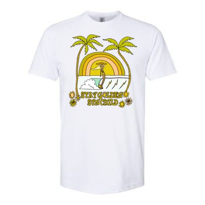 Stay A Golden Sun Summer Vibes Beach Vacay Summertime Great Gift Softstyle CVC T-Shirt