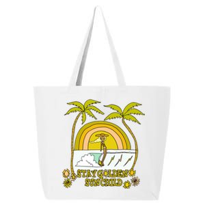 Stay A Golden Sun Summer Vibes Beach Vacay Summertime Great Gift 25L Jumbo Tote