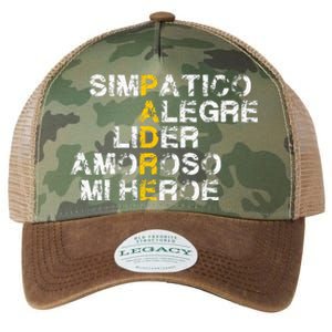 Spanish Acronym Gift For Fathers Day Legacy Tie Dye Trucker Hat