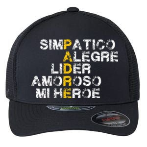 Spanish Acronym Gift For Fathers Day Flexfit Unipanel Trucker Cap