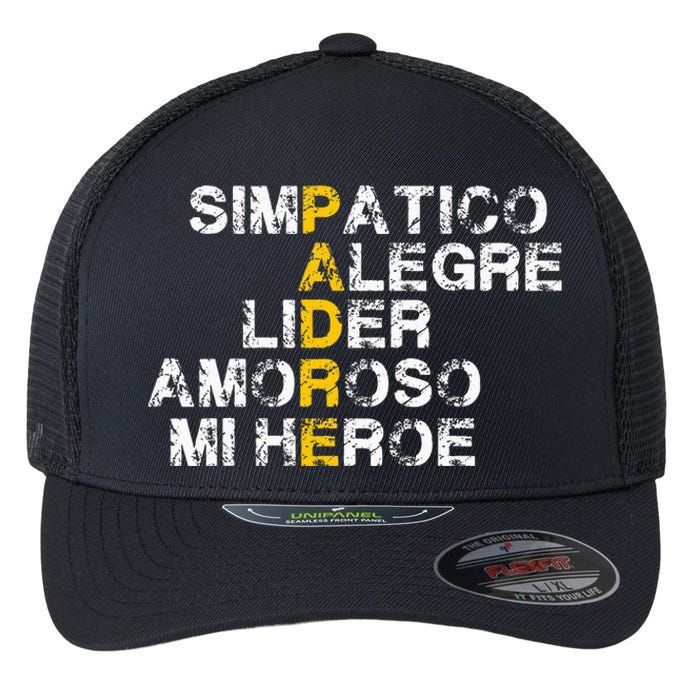 Spanish Acronym Gift For Fathers Day Flexfit Unipanel Trucker Cap