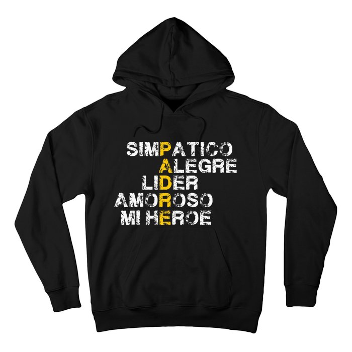 Spanish Acronym Gift For Fathers Day Hoodie