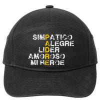 Spanish Acronym Gift For Fathers Day 7-Panel Snapback Hat