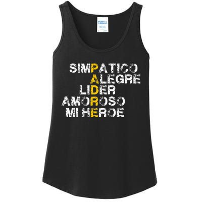 Spanish Acronym Gift For Fathers Day Ladies Essential Tank