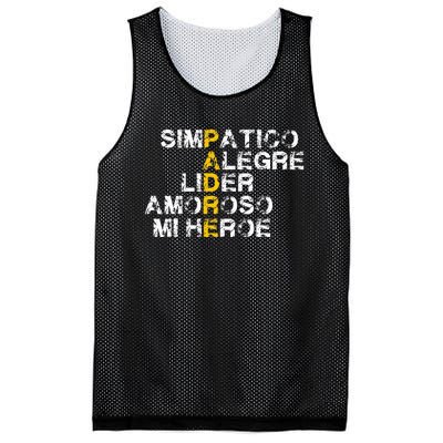 Spanish Acronym Gift For Fathers Day Mesh Reversible Basketball Jersey Tank