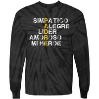 Spanish Acronym Gift For Fathers Day Tie-Dye Long Sleeve Shirt