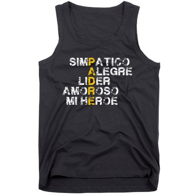 Spanish Acronym Gift For Fathers Day Tank Top