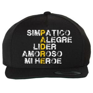 Spanish Acronym Gift For Fathers Day Wool Snapback Cap