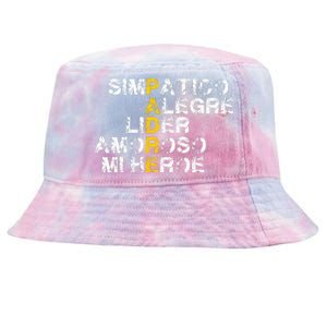 Spanish Acronym Gift For Fathers Day Tie-Dyed Bucket Hat