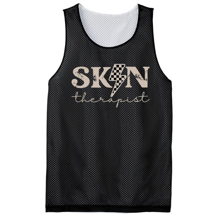 Skin Therapist Skincare Skin Esthetician  Mesh Reversible Basketball Jersey Tank