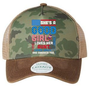 SheS A Good Girl Loves Her Aunt Loves Jesus And America Too Legacy Tie Dye Trucker Hat