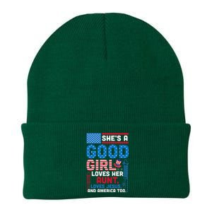 SheS A Good Girl Loves Her Aunt Loves Jesus And America Too Knit Cap Winter Beanie