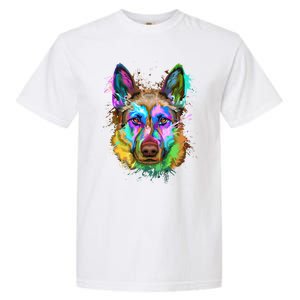 Splash Art Ger Shepherd Gsd Lovers Funny Gift Meaningful Gift Garment-Dyed Heavyweight T-Shirt