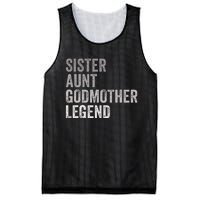 Sister Aunt Godmother Legend Auntie Godparent Proposal Mesh Reversible Basketball Jersey Tank